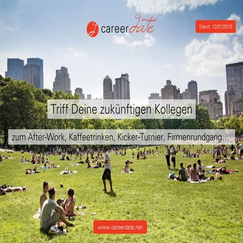 Careerdate - Infomaterial Januar 2015