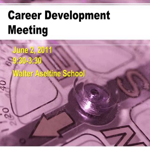 Career development meetingslideshare