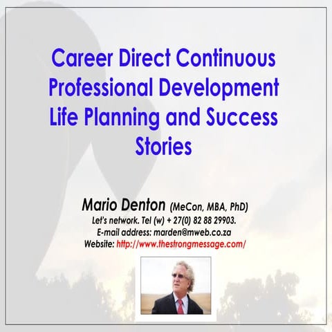 Career direct cpd session