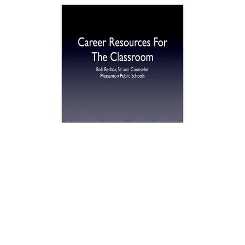 Career Exploration Presentation