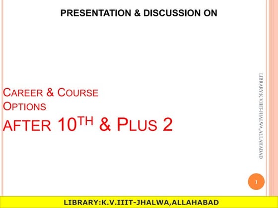Career options after 10th | PDF