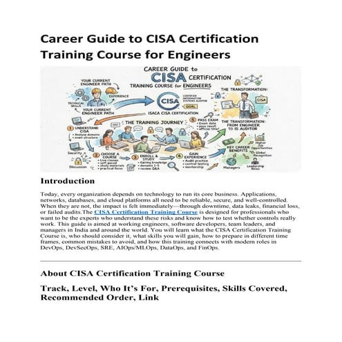 CISA Certification Training: Build IT Audit Expertise | PDF