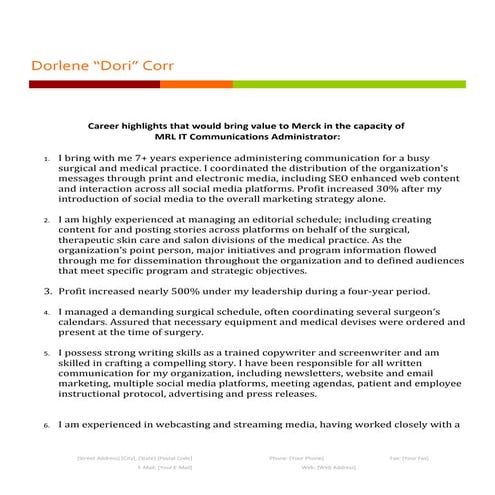Communication Resume Sample. Communication Resume | PDF