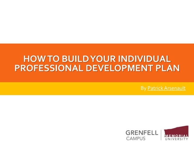 How to build your individual professional development plan