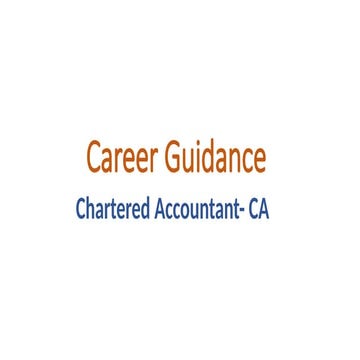 Career In Chartered Accountant In India Pptx