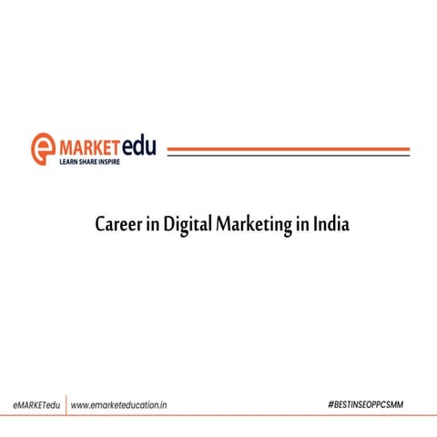 Career in Digital Marketing in India