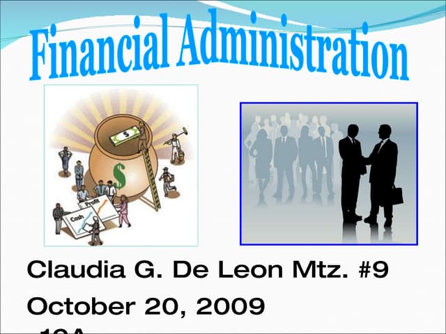 Career In Financing Administration