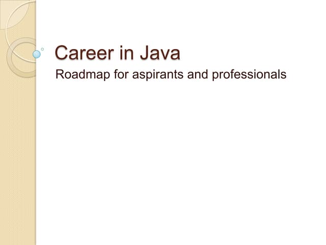 Career in java