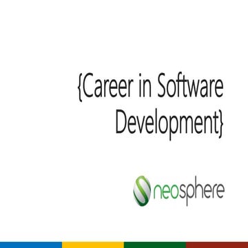 Career Development in Programming Sector | PPTX
