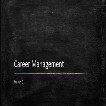 Career management
