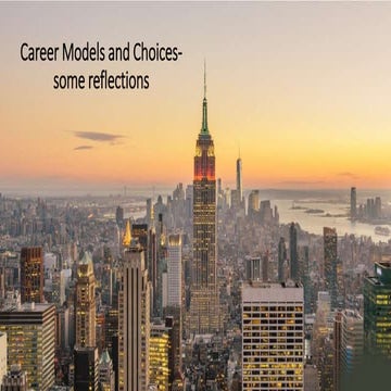 Career models in the future