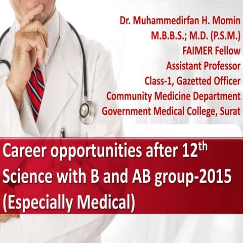 Career opportunities after 12th science