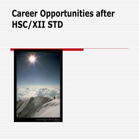 Career opportunities after_HSc