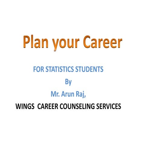 Career option for stats