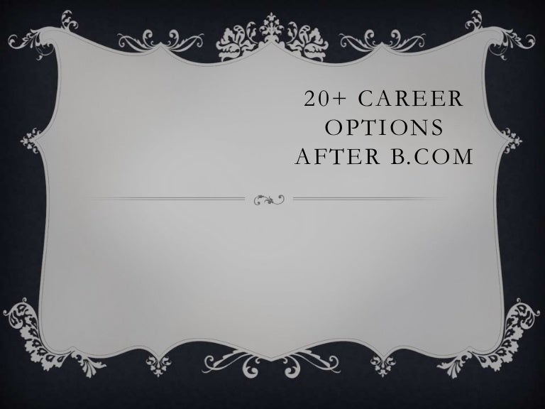 Best career options after graduation in commerce