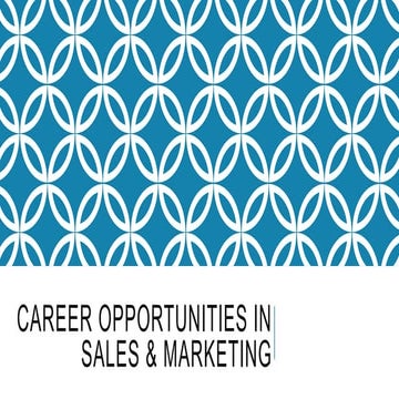 Career Options in Sales & Marketing after MBA
