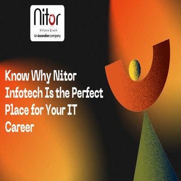Unlock Your Dream Career in IT with Nitor Infotech