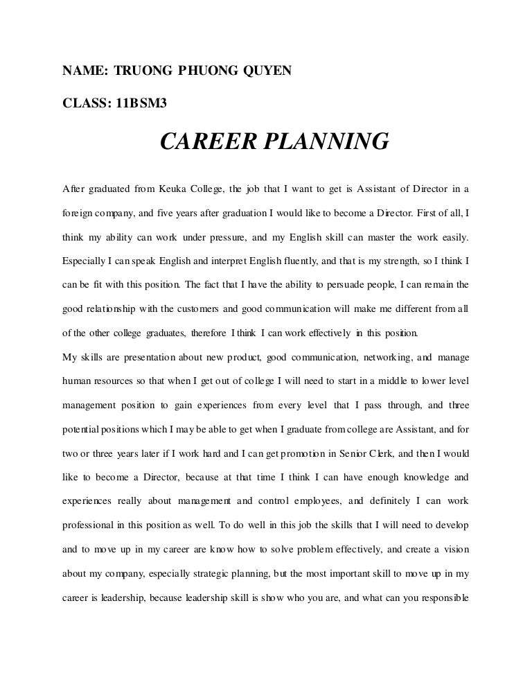Career Planning