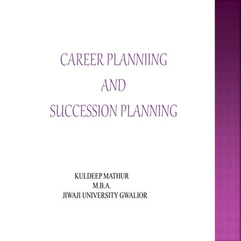 Career planning