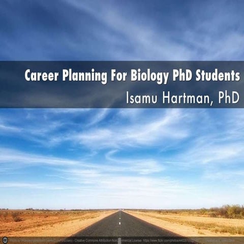 Career Planning for Biology PhD Students