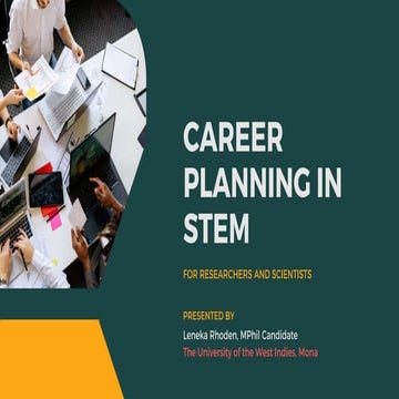 Career Planning for Scientists and Researchers
