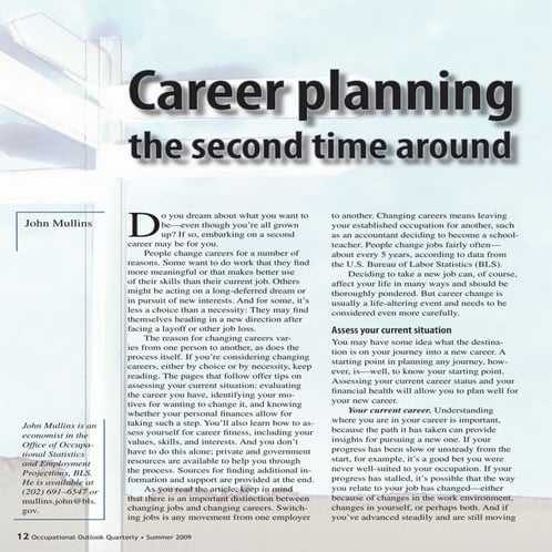 Career Planning The 2nd Time Around