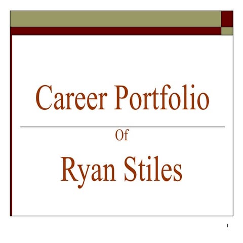 Career Portfolio