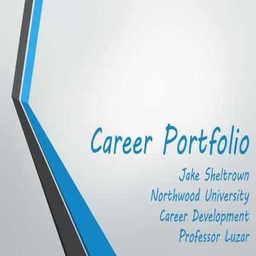 Career portfolio