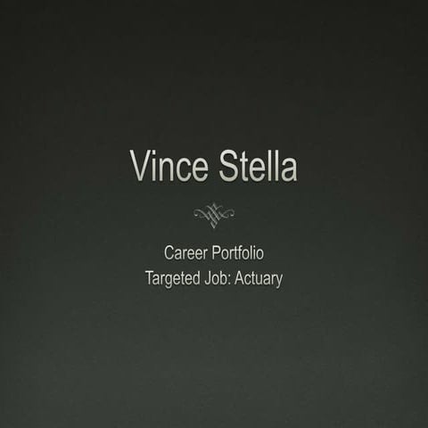 Career portfolio power point