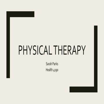 Introduction to physiotherapy | PPTX