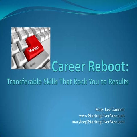 Career Reboot - Transferable Skills that Rock You To Results 