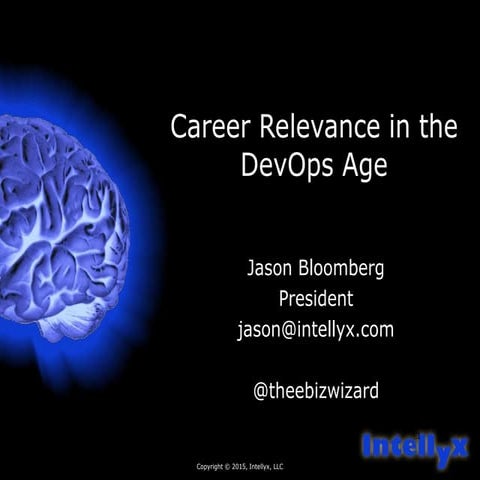 Career relevance in the dev ops age
