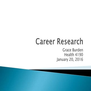 Career research grace burden