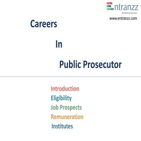Careers in public prosecutor