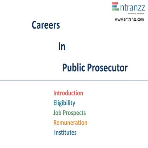 Careers in public prosecutor
