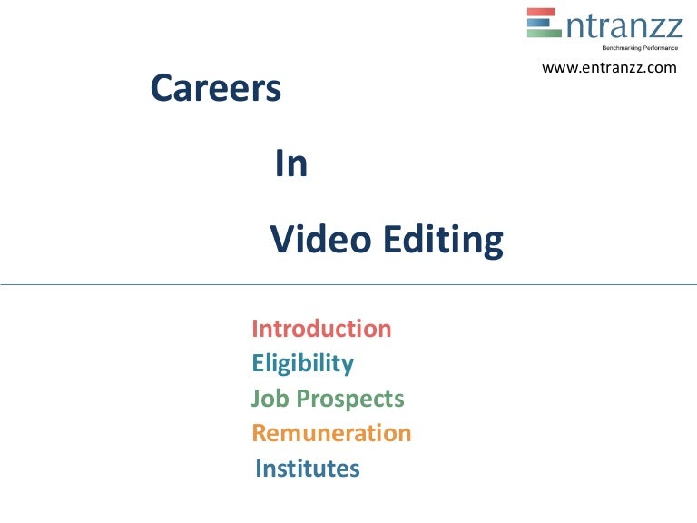 Careers in video editing