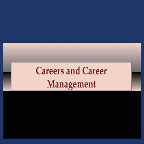 Careers and career management   ppt 11