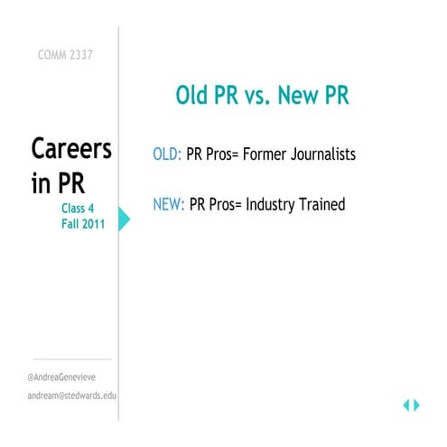 Careers in PR