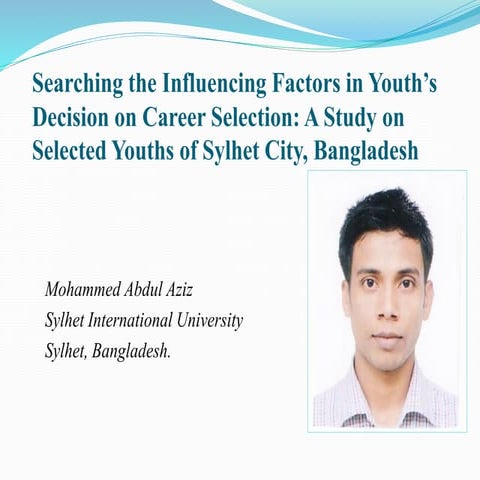 Career selection  presentation