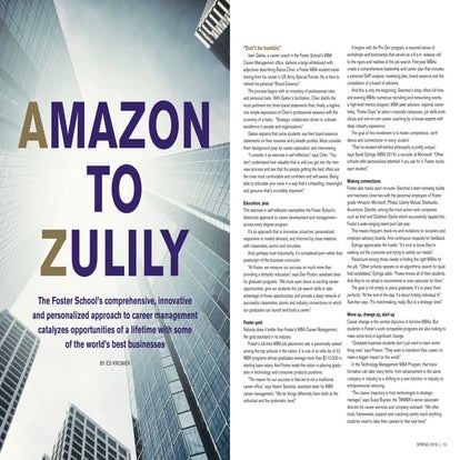 Amazon to Zulily: Foster School Career Services