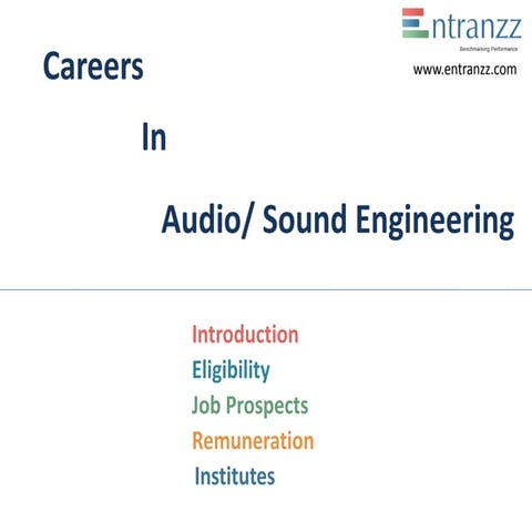 Careers in audio sound engineering