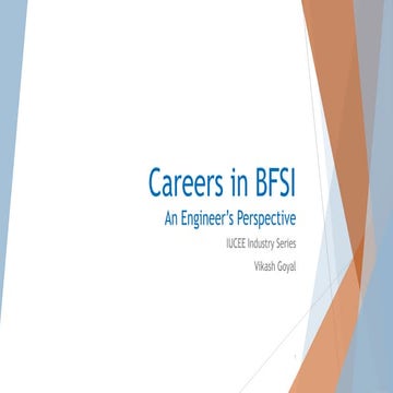 Careers in bfsi