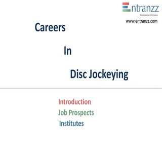 Careers in   disc jockeying
