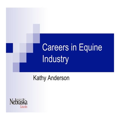 Careers In  Equine  Industry 09