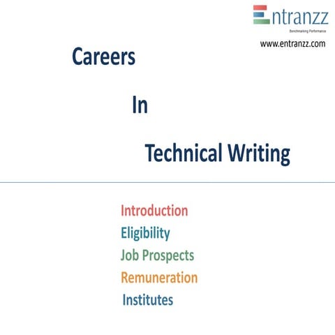 Careers in  technical writing