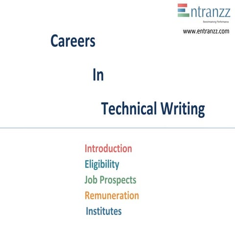 Careers in  technical writing
