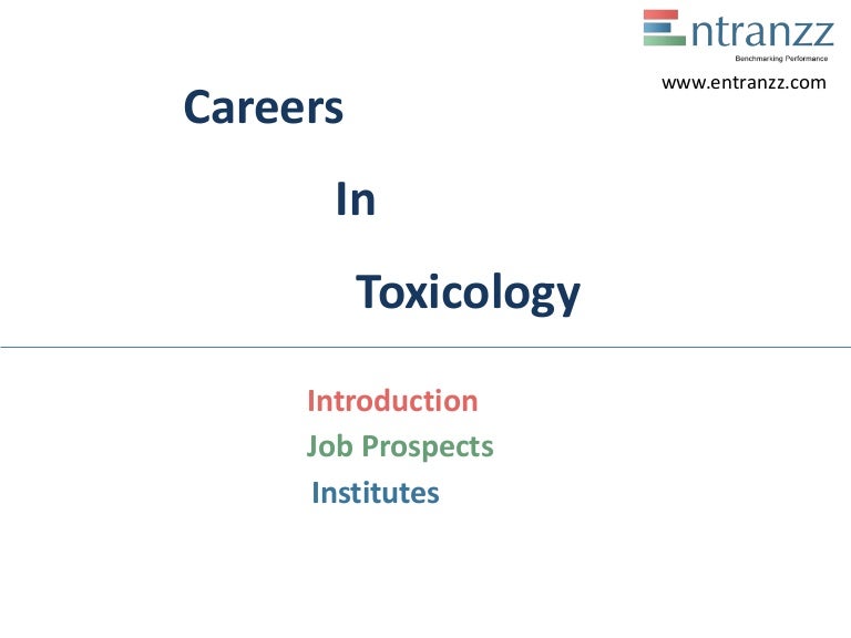 Careers in toxicology
