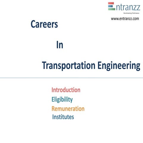Careers in transportation engineering | PPT