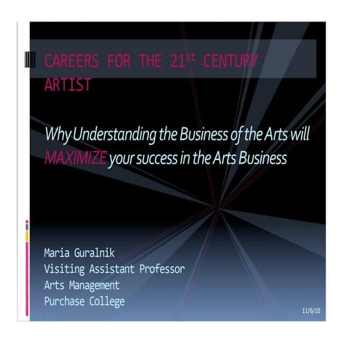 Career skills for todays artists