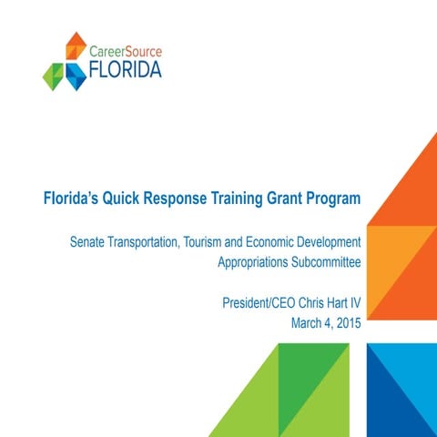 Florida’s Quick Response Training Grant Program